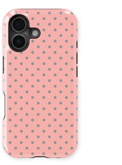 Polka Dots Hoesje geschikt voor iPhone 17 | Geschikt Voor Mag | Stippen Design Backcover geschikt voor iPhone 17 Soft Grey Dots