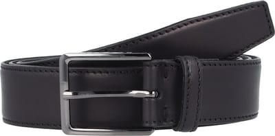 bugatti Leren riem Men's Cow Leather Belt 3.5 W110 Black zwart