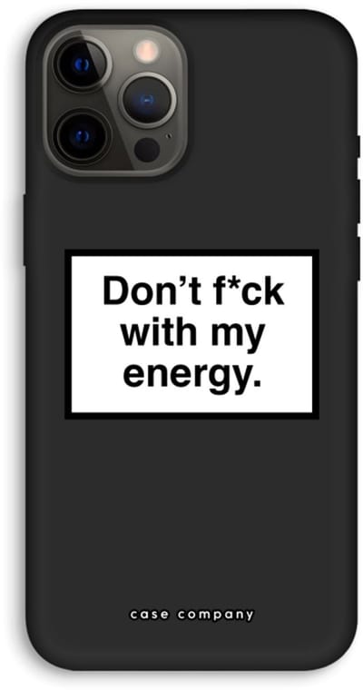 Case Company® - Hoesje geschikt voor iPhone 12 Pro Max hoesje - My energy - Biologisch Afbreekbaar Telefoonhoesje - Bescherming alle Kanten en Schermrand
