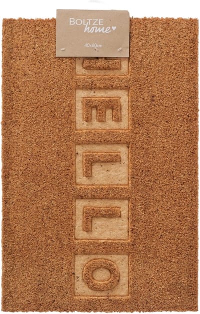 Boltze deurmat Hello. Kokosmat 40x60cm