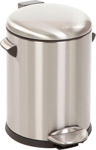 EKO - Belle Deluxe pedaalemmer 5 liter - Stainless steel Plastic - mat RVS - Prullenbak