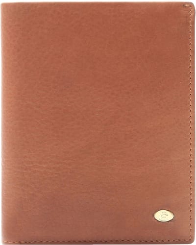 Esquire Leren Portemonnee Chicago Portrait Wallet Cognac Lichtbruin