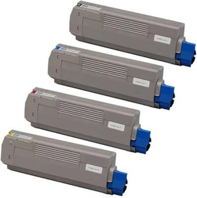 Toners Geschikt voor OKI 46490605 / 46490608 | Multipack van 4 stuks Geschikt voor OKI C532dn - OKI C542dn - OKI MC563dn - OKI MC573dn