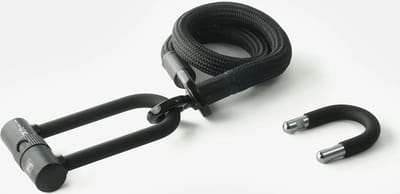 TEXLOCK eyelet - U/X lock - Fietsslot - ART2 - S - 80cm - Zwart