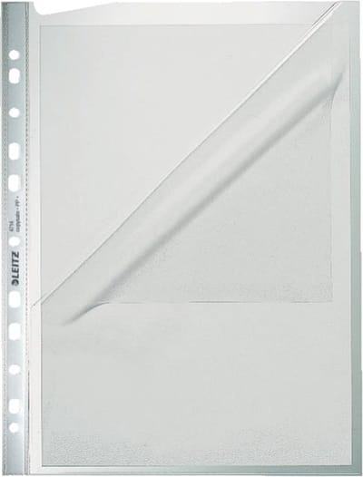 Leitz premium showtas, 11-gaats, transparant, pak van 100 5 stuks