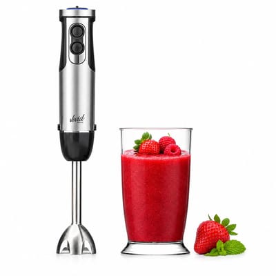 Staafmixer met Maatbeker - 1000W - RVS - 12 Snelheden + Turbofunctie - Handblender - Vaatwasserbestendig - BPA-vrij - Vivid Green