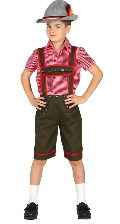 Fiestas Guirca - Tyrolean kids (5-6 jaar) - Carnavalskleding - Carnaval - carnavalskleding 2027 - Carnaval kostuum