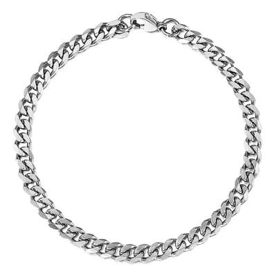 Zilverkleurige Roestvrij Stalen Armband 5mm - LMPiercings