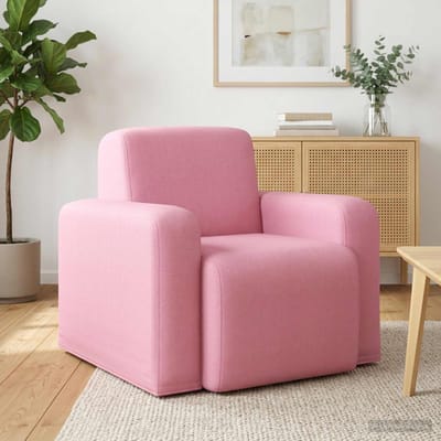 vidaXL - Fauteuil - Roze - Stof