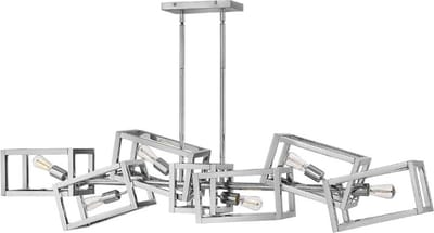 Hinkley/ Fredrick Ramond LED Hanglamp Ensemble | 6X E27 Max 60W | Dimbaar | Polished Nickel