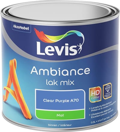 Levis - Ambiance Lak Mat Mix - Clear Purple A70 - Mengverf - 0,5 L