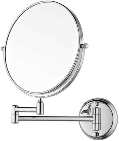 Make-up Spiegel - Cosmetische Spiegel - Badkamer Gebruik - 360 Graden Rotatie - 8 Inch - Zilver