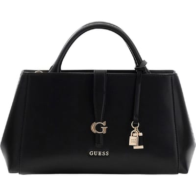GUESS handtas schoudertas Carrie Girlfriend Satchel Black zwart