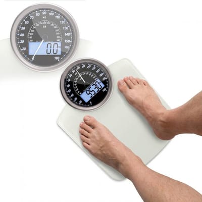 NBAP® Analoge Weegschaal - Personenweegschaal Beste Koop - Tot 180kg - Wit