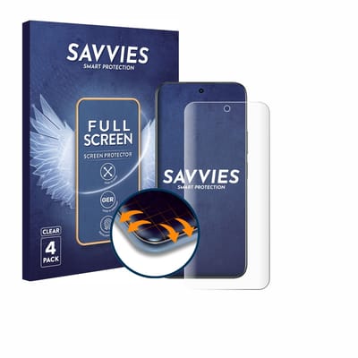 Savvies - Screenprotector voor realme C85 4G - Folie Beschermfolie transparant volledig dekking 4 Stuks