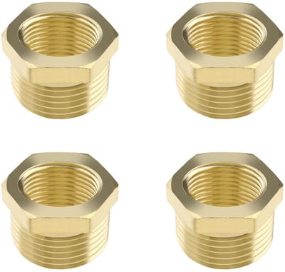 Dailygoods - 4 Stuks Messing Reducerende Connector voor Waterleidingen