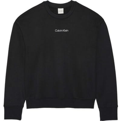 Calvin Klein French Terry Sweatshirt Black Maat: S | Longsleeves Outlet | Dames | Zwart