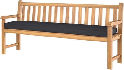 Palletkussen - Zwart kussen - Buiten zitten - Waterafstotend Oxford - 180 x 40 cm - Zwart