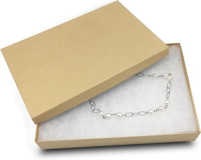 Sieraden Doosjes - Gift Case - Oorbellen Ringen - Kartonnen Papier - 5 3/8x3 7/8x1 inch - Kraft