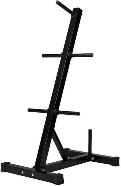 Gorilla Sports Standaard met Gietijzeren Gewichten - 77,5 kg - 13 Schijven - Houder