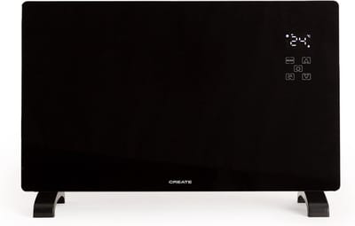 CREATE WARM CRYSTAL 2000W Wifi - glazen stralingsconvector - radiator - 2 vermogens -  thermostaat 24 - LED - aanraakscherm