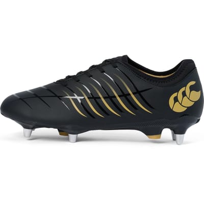Canterbury Heren Phoenix 2.0 Team Soft Ground Rugbyschoenen (Zwart/Goud)