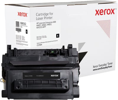 Originele inkt cartridge Xerox Tóner Black Everyday, HP CE390A equivalente de Xerox, 10000 páginas Zwart