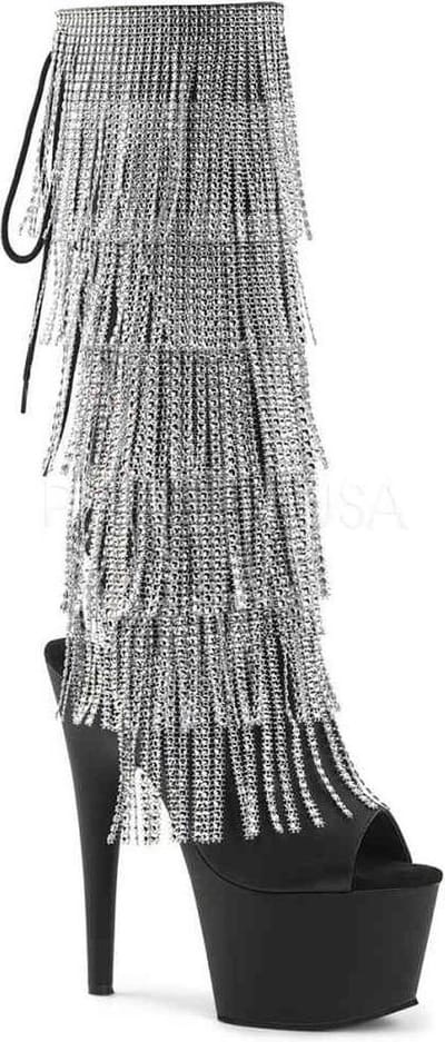 Pleaser - ADORE-2024RSF Plateau Laarzen - Paaldans schoenen - 35 Shoes - Zwart