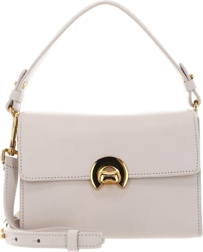 COCCINELLE Leren handtas Binxie Handbag Grained Leather Lambskin White crème