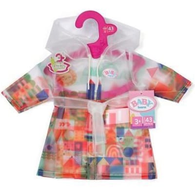 BABY born poppen regenjas 43cm kleurrijk - poppenkleding.