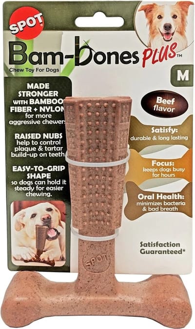 Spot Bam-Bones Easy Grip Beef - Veilig Hondenkauwbot - Medium
