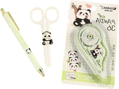 Complete Set met Correctietape, Balpen, Schaar en Schrijfaccessoires voor School en Kantoor - Perfecte Cadeaus voor Jongens en Meisjes