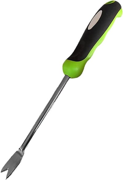 Onkruidverwijderaar - Wortel trekker - Onkruid wieden - Ergonomische handgreep - 33 cm lengte - Roestvrij staal
