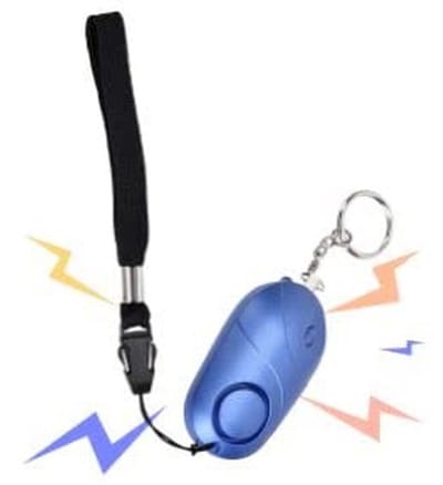 Dailygoody - Persoonlijke Beveiliging Alarm - Sleutelhanger voor Vrouwen - LED Zelfverdediging - Blauw - Persoonlijk Alarm - 130 Decibels - Geschikt v...