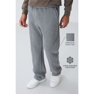Heren Regular Fit Katoen-Polyester Sweatpants