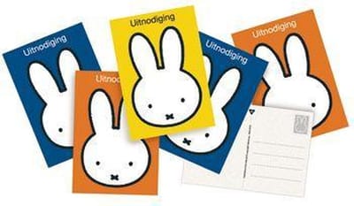 Nijntje uitnodigingen 6 stuks
