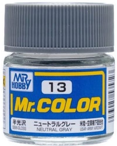 Gunze Mr. Hobby C-013 - Mr. Color 10 ml Neutral Gray - Lacquer Modelbouwverf