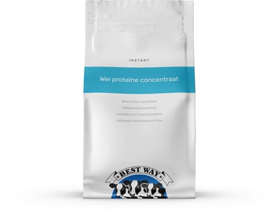 BEST WAY Whey Protein Concentrate 80% - Proteine poeder - Puur ingrediënt 1 KG- Puur ingrediënt