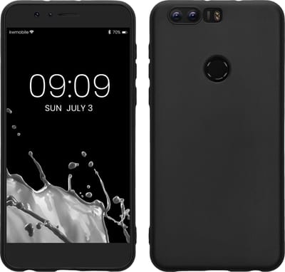 kwmobile telefoonhoesje geschikt voor HONOR 8 / 8 Premium - Hoesje voor smartphone - Back cover in mat zwart