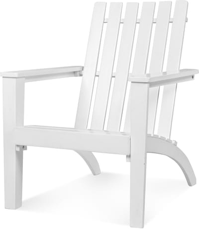 COSTWAY Adirondack Adirondack Chair van acaciahout, tuinstoel, belastbaar tot 160 kg, voor tuin, terras (wit)