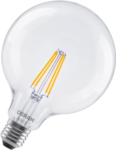 Osram Smart+ Matter E27 Globe Filament Helder 6W 806lm - 827 Zeer Warm Wit | Dimbaar - Via Smart Device Only - Vervangt 60W