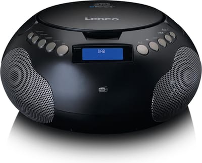 Lenco Radio op Batterijen - Draagbare Radio met DAB FM en Bluetooth - SCD-341BK - Noodradio - Noodpakket - Zwart