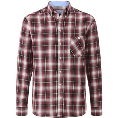 Babista herren Overhemd - 39/40 - rood - Plus Size