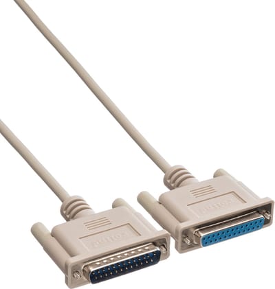 ROLINE RS232 kabel D25 M/F, 6 m