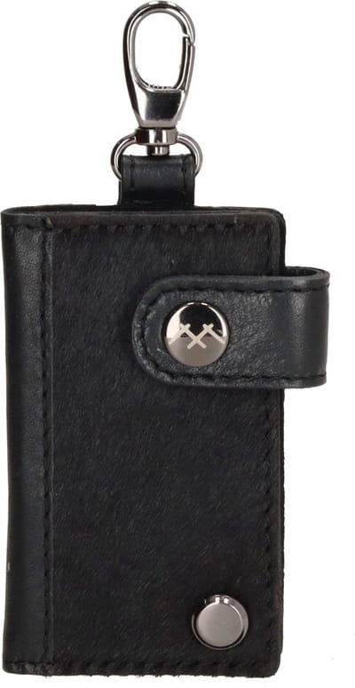 Hide & Stitches Mendoza Sleuteletui - 100% Leer - Zwart