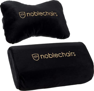 noblechairs Pillow-set for EPIC/ICON/HERO - Black/Gold - Zwart / Goud - Stof