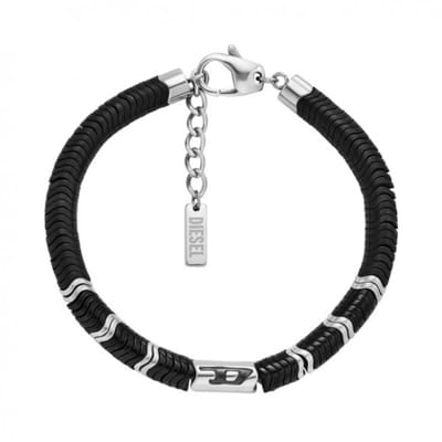 Diesel DX1574931 Heren Armband 18.3cm - Zilverkleurig