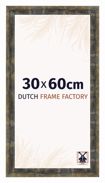 Fotolijst 30x60 cm - MDF - Blauw Goud Gemeleerd - Praag