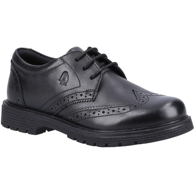 Hush Puppies SALLY SENIOR 2 Meisjes Zwart Leren Brogues