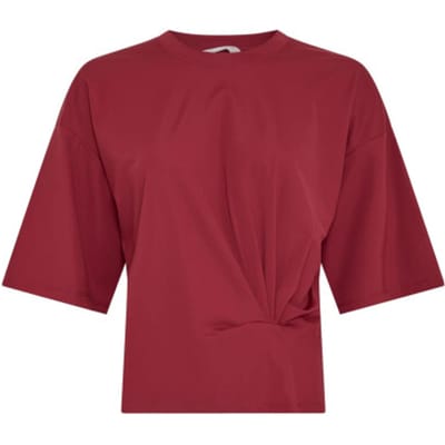 MSCH Copenhagen Mschbreanne Noriel Tee Tops & T-shirts Dames - Shirt - Bordeaux - Maat M/L